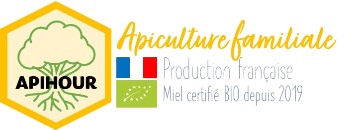 APIHOUR — Apiculture familiale · Production française · Miel certifié BIO depuis 2019
