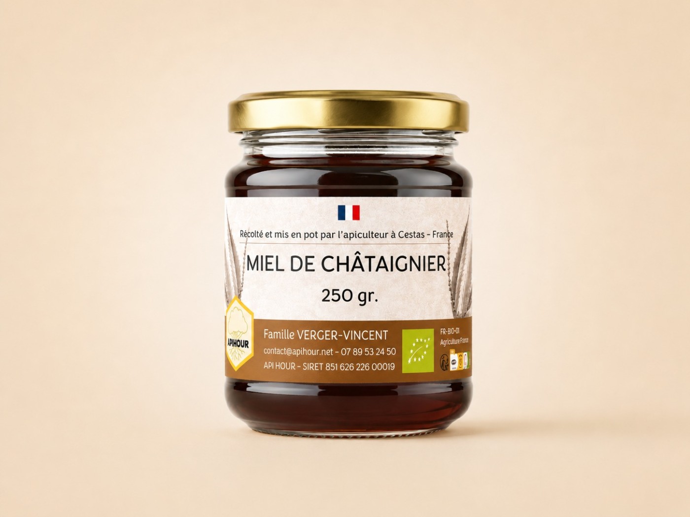 Miel de châtaignier bio