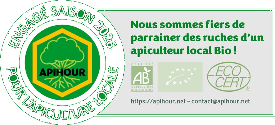 Label APIHOUR — Engagé saison 2026 pour l'apiculture locale