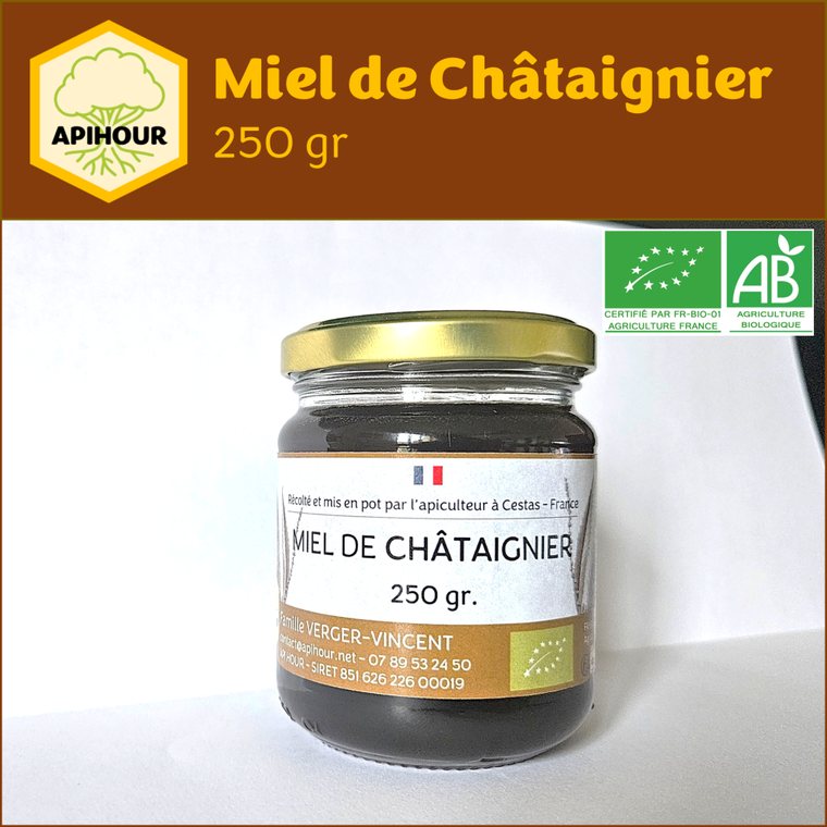 Miel de châtaignier bio