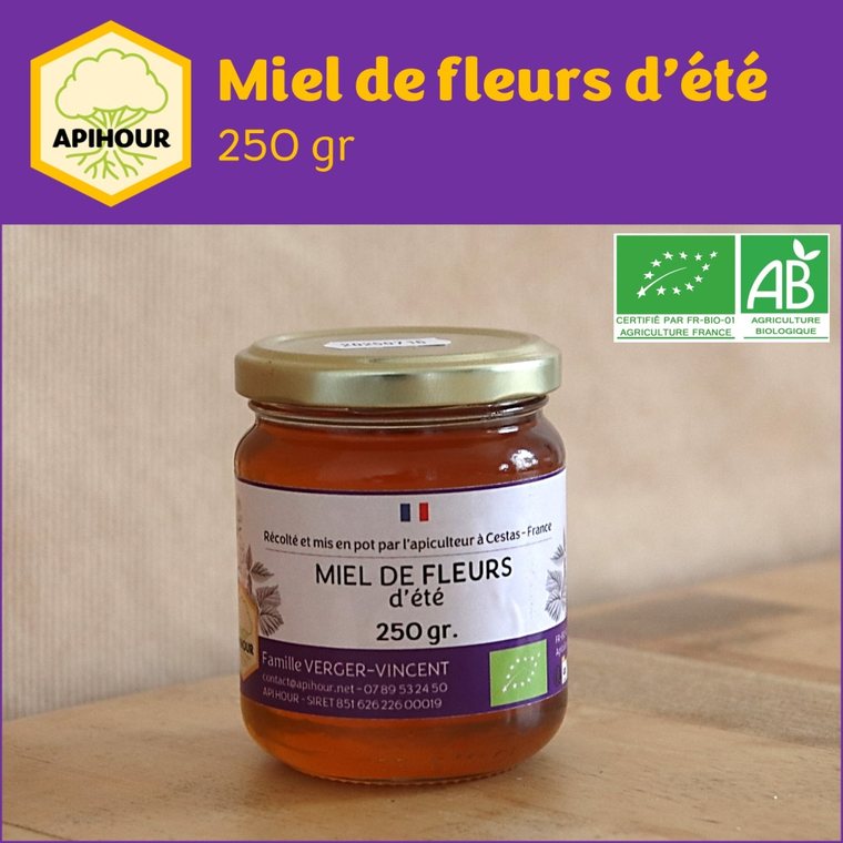 Miel de fleurs d'été bio