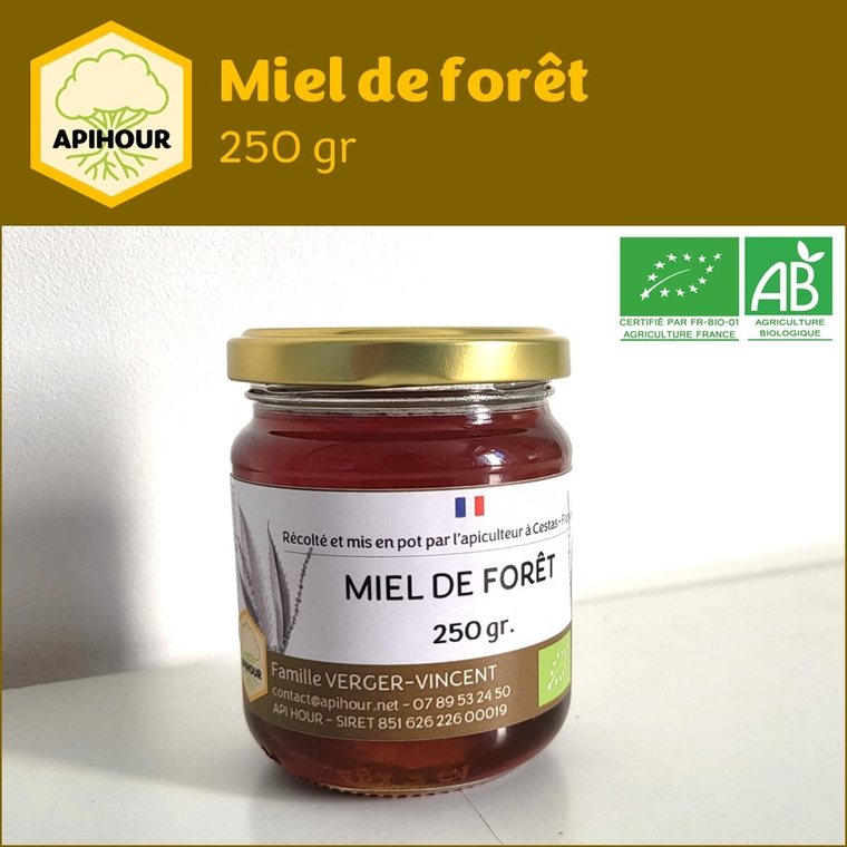 Miel de forêt et miellat bio