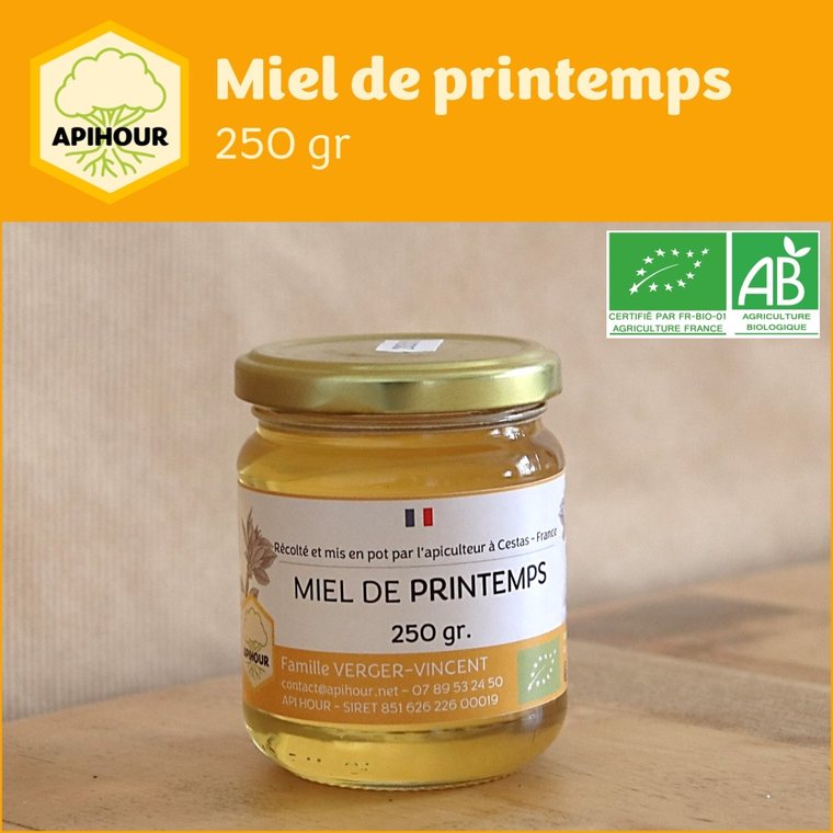 Miel de printemps bio